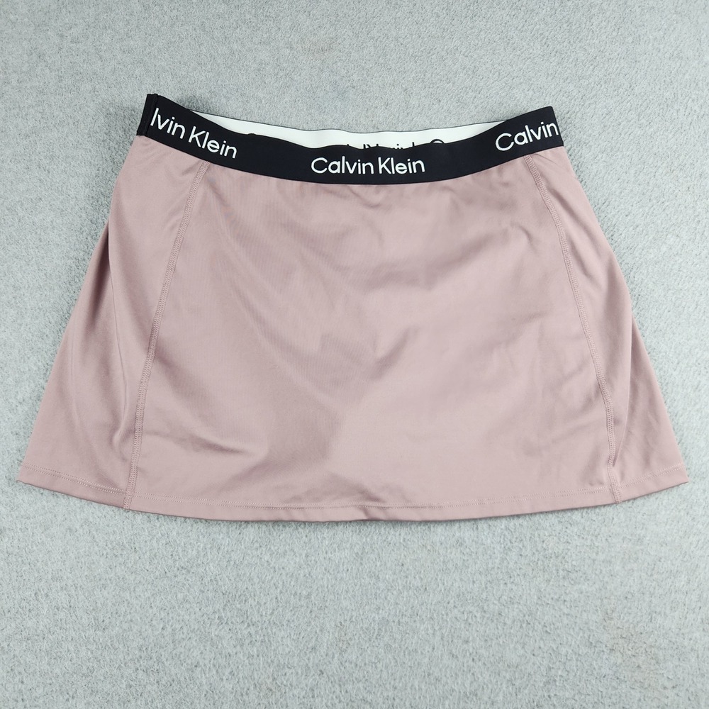 Calvin Klein Skort Womens Large Mauve Performance Athletic Waistband Stretch
